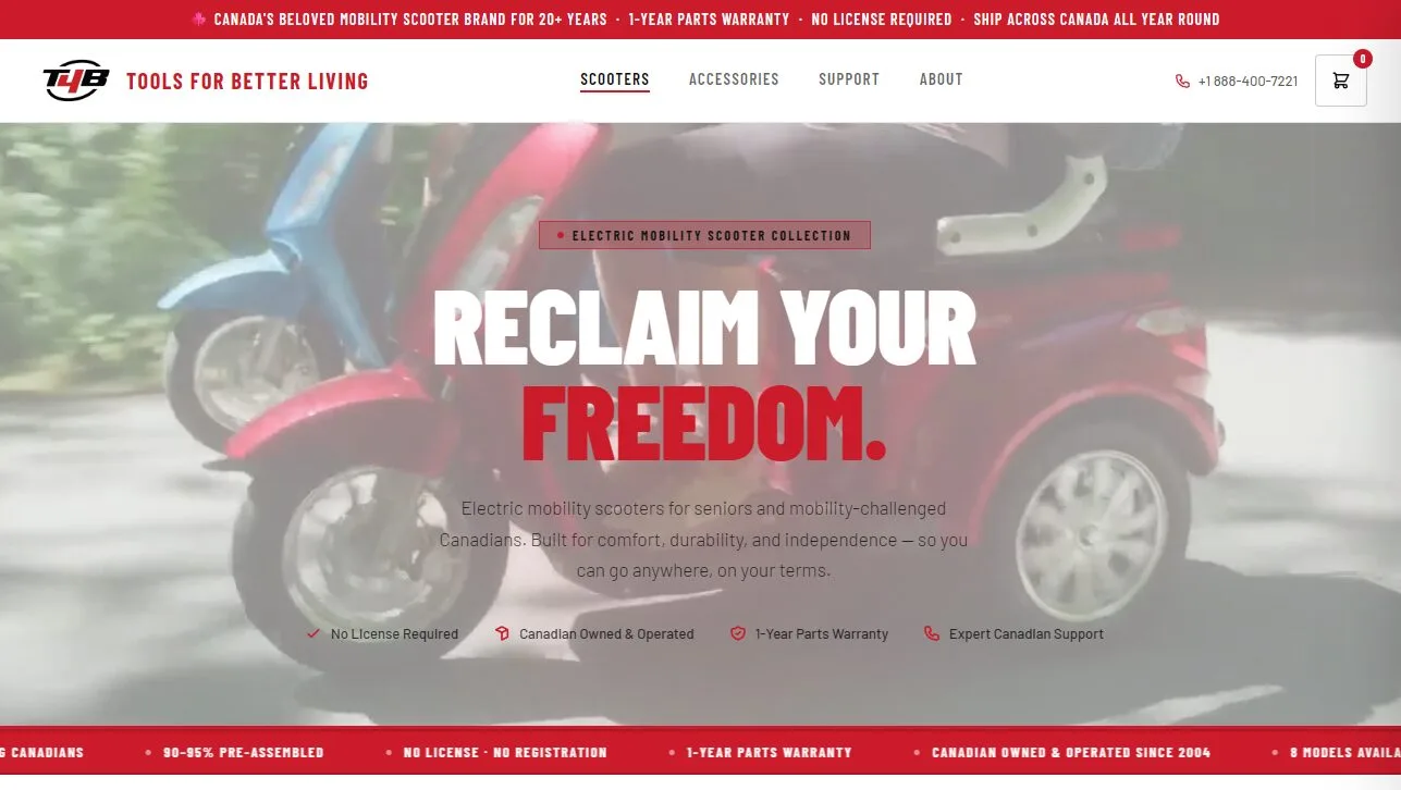 T4B Mobility website